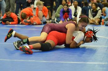 Lady Devil Mallerie Clampitt advanced to the semifinals at the state tournament. 