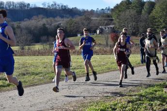 Freshman Connor Lambert followed by Connor Brown helped boost the team’s overall score to finish first at the meet Dec. 2.  