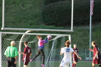Maroon Devil Cameron Phillips recorded 27 goalkeeper saves in the home game against the Smoky Mountain Mustangs.