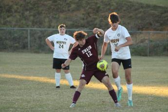 Maroon Devil Landon Matz had three goals and multiple assists at last week’s game against Murphy, where Swain won 9-4.