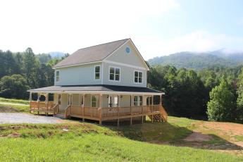 New home construction, like this on Arlington Avenue, is few and far between in Swain County.