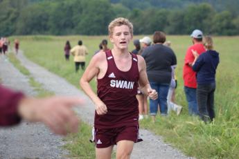 Carl Baird was the third place finisher overall for the 5000 meter run and the first finisher for Swain High’s team. 