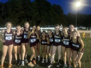 Swain Lady Devils are pictured after the Hare and the Hound Invitational held in Charlotte this past weekend. 