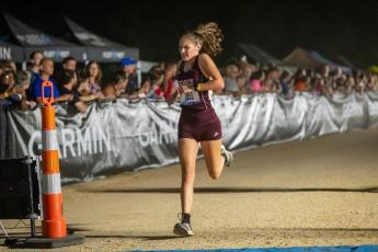 Lady Devil Angel Lomelli led Swain’s girls with a personal record of 21:06, getting 32nd out of 300 runners at the Friday Night Lights Cross Country Festival.