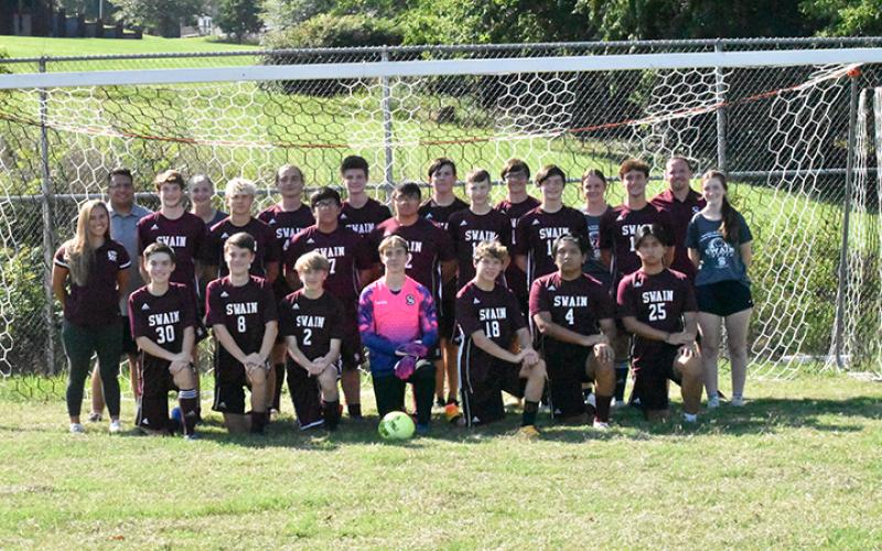 The 2022 Swain County High School boys soccer team. 