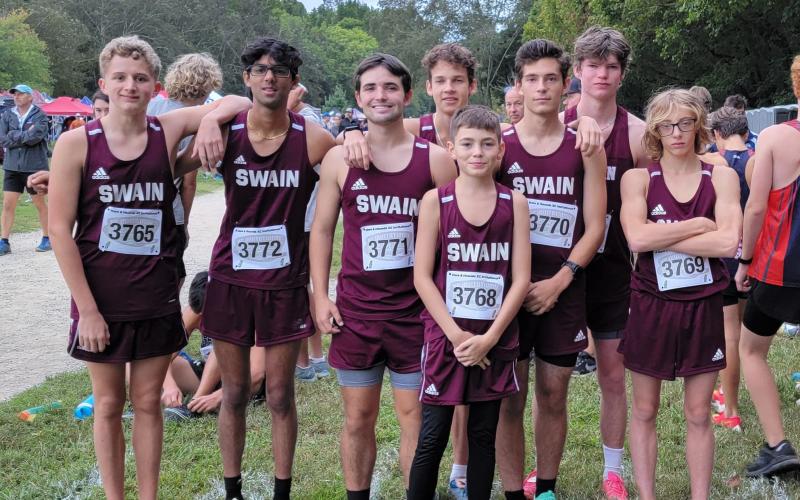 Swain Maroon Devils are pictured after the Hare and the Hound Invitational held in Charlotte this past weekend. 